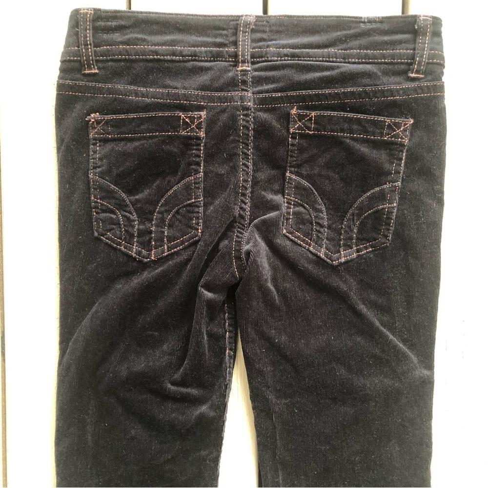 Chor Black Corduroy Pants With Orange Stitching Size 5